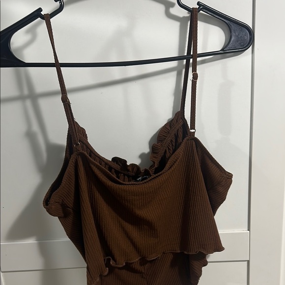 Brown Sleeveless Top - Picture 2 of 3